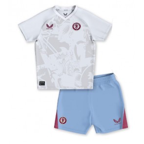 Aston Villa Udebanesæt Børn 2023-24 Kort ærmer (+ korte bukser)